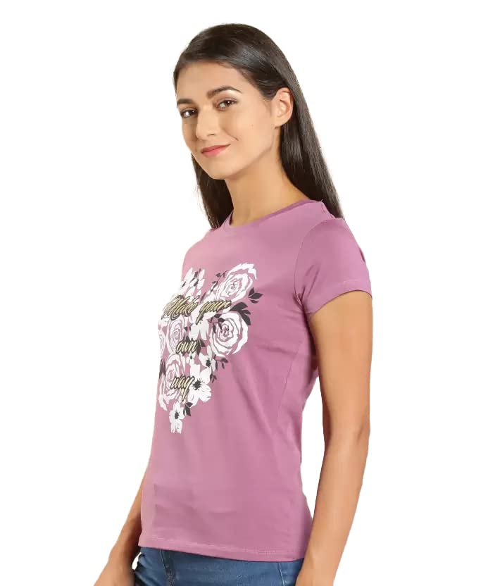 Image of Lyra Women's Cotton Regular Fit T-Shirt