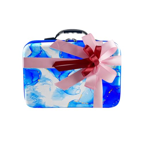 Image of 120 Slots Diamond Art Storage Box | Blue Bead Organizer Case with Drill Tools, Portable Craft Box, For 5D DIY Art Kits