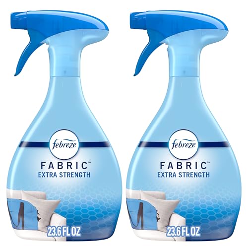 Image of Febreze Fabric Spray Air Freshener, Odor-Fighting Fabric Refresher, Sneaker Balls Alternative, Couch Cleaner, Linen Spray, Multi-Use, Extra Strength Scent, 23.6 fl oz (Pack of 2)