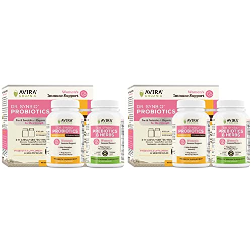 Dr. Synbio Womens Immune Support Probiotics & Organic Prebiotics – Triphala & Chicory, 50 Billion Cfu & 13 Multiple Strains, Helps Immune Support And Gut Flora, Delayed Release (Pack Of 2) #TOP21