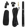 High Sensitivity Mini Portable Black Interview Microphone for Recording, Ideal for Large-Scale Meetings and Film Production, ABSEnergy Conversion Method, 5m XLR Cable (Black 28cm) #5