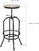 Bar Stools Height Adjustable Swivel Bar Stool Wood and Metal Chair Kitchen Dining Breakfast Industrial Style Breakfast Bars Chairs