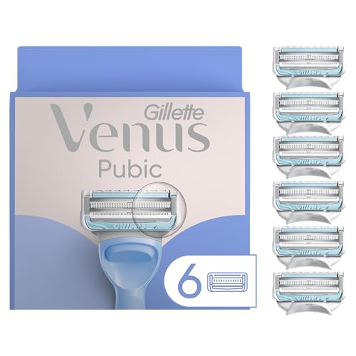 Gillette Venus Intimate Grooming Razors for Women, 6 Razor Blade Refills, Bikini Razors for Women