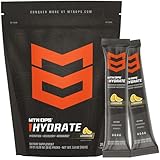 MTN OPS Hydrate Electrolytes Powder Drink Mix, 20 Single Serving On-The-Go Electrolyte Packs with Over 1000mg of Electrolytes per Serving, Lemonade