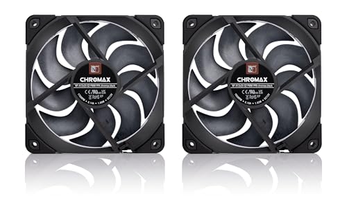 Image of Noctua NF-A12x25 G2 PWM Sx2-PP chromax.Black, Dual Fan Set for Push-Pull and Side-by-Side Applications (Black)