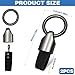 2Pcs Car Key Chain Clip, Leather Keychain Key Fob Keychain, Key Chain Rings for Car Keys, Key Fob Holder Keychain with Keyrings Zinc Alloy Buckle, Multifunctional Keychain Ring Holder for Men Woman