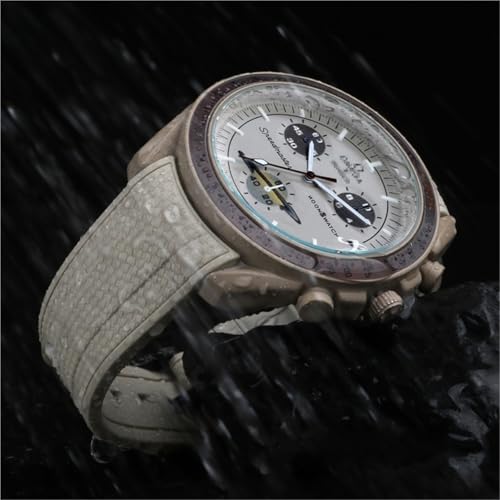 Bracelet Seamaster 300 caoutchouc rouge GUMMMY premium 20mm à bout incurvé pour montre homme - 7