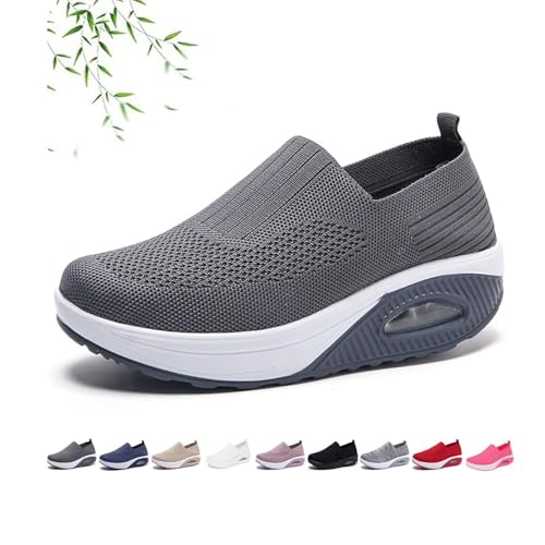 Everwalks Orthopedic Shoes for Women Slip on, 2025 Arch Cushion Support Mesh Shoe, Comfy Non-Slip Tennis Sneakers for Walk Hike for Elderly