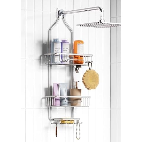 EUHOME Adjustable Shower Caddy Cover