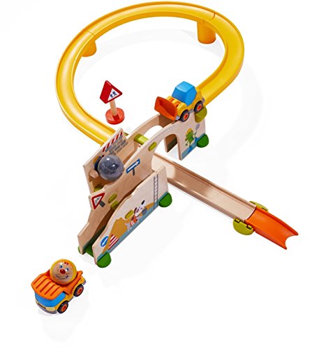 Haba Kullerbu At The Construction Site Play Track - 13 Piece Starter Set With 2 Vehicles And Fascinating Ball Drop - Ages 2 And Up #TOP1