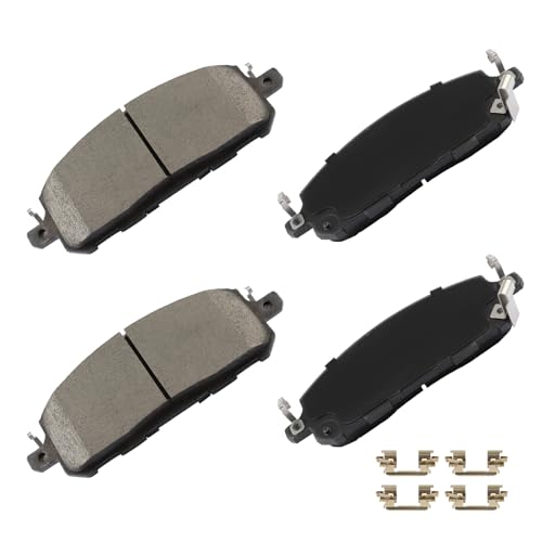 Image of cciyu D2413 Front Ceramic Disc Brake Pads Kit For INFINITI For QX60 2022-2024,For Nissan For Pathfinder 2022-2024