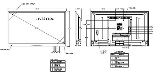 Jensen JTV3217DC 32" LED Television with Integrated HDTV ATSC Tuner HD Ready 1080p, 720p, 480p - Image 4