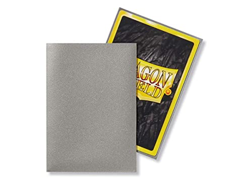 Image of 10 Packs Dragon Shield Matte Mini Japanese Silver 60 ct Card Sleeves Display Case