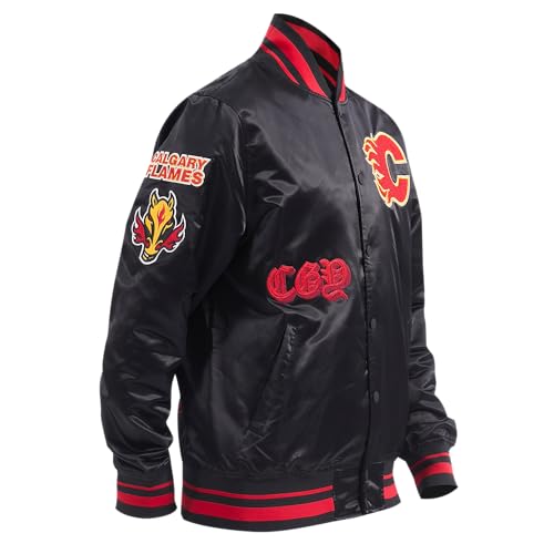 Image of Pro Standard Mens NHL Old English Satin Jacket