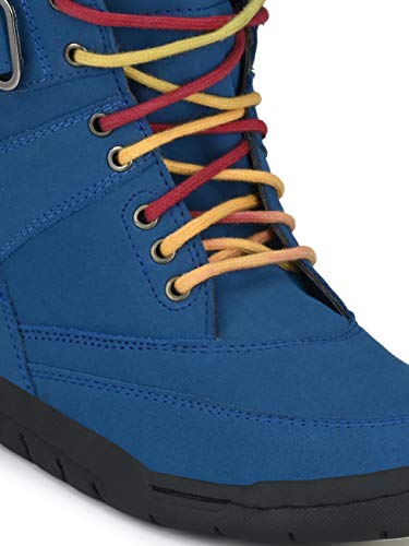 Image of Eego Italy Premium High Top Men's Boots (NR-6-NAVY-6)