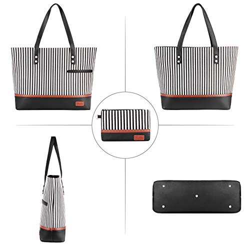 Laptop Tote Bag para mujeres grande y resistente al agua miniatura 4