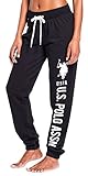 U.S. Polo Assn. Essentials Womens French Terry Joggers – Plus Size Black Sweatpants for Women...