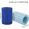 Amazon.com: Whaline 984Ft Gradient Blue Raffia Ribbons Blue Series ...