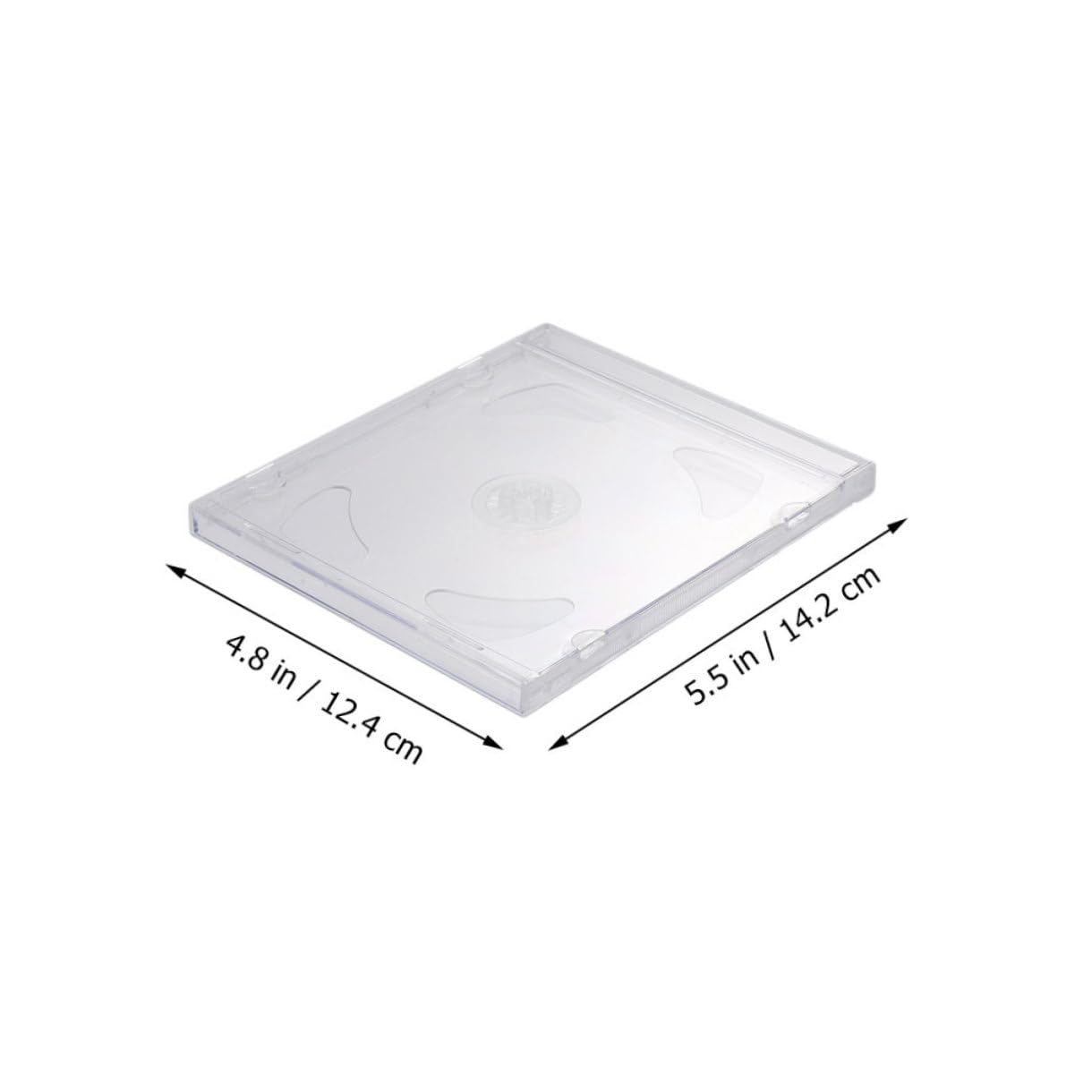 25stücke Transparente Cd-hüllen DVD-aufbewahrungshalter Cd-Boxen Medien-Pakete DIY-DVD-hüllen Tragbare Aufbewahrungsshells Für Zuhause Und Reisen