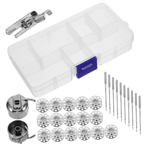 Uonlytech 1 Juego Bobinas Para Maquina De Coser Accesorios Para Maquinas Caso Bobinas De Coser Bobinas De La Máquina De Coser Bobinas De Máquina Coser Bobinas Acero