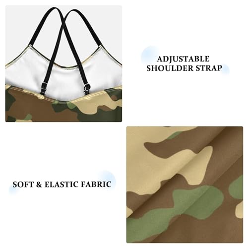 Abstract Camo Military Baby Girls' Swimwear Toddler Girl One Piece Swimsuit Bathing Suits Size 3T-10Y3