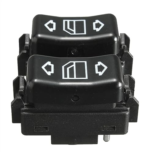Commutateur de fenêtre pour commande électrique Mercedes W124 W126 W201 bouton de vitre noir