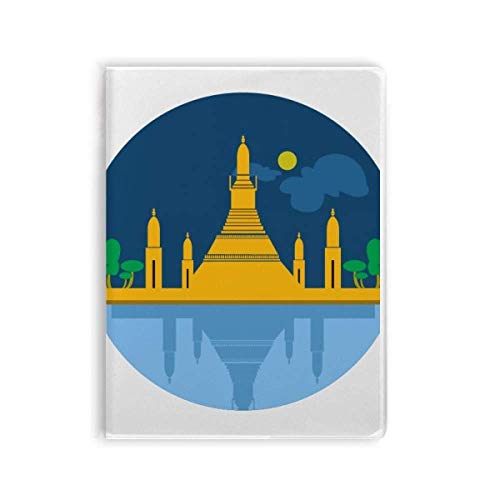 Journal avec couverture souple motif Bouclier du temple de Thaïlande de 160 pages lignées