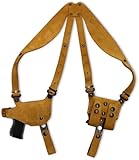 Premium Suede Leather Shoulder Holster System with Double...