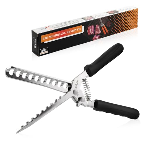 Rib Membrane Removal Tool 304 Stainless Steel Rib Prep Tool Membrane Remover & BB Rib Skinner