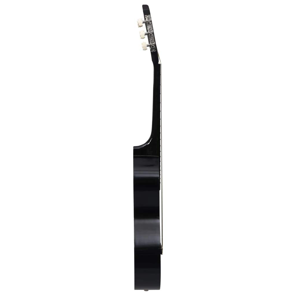 Chitarra Classica per Principianti, con Borsa, Tracolla, Plettri, Corde, Accordatore e Supporto, 4/4 39 pollici, in Legno di Tiglio e Nylon, per Studenti e Musicisti Principianti