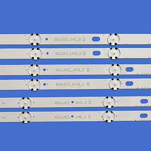Tira LED para solucionar la pantalla oscura en modelos 60UJ6300 UHD