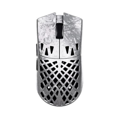 Image of ATK Blazing Sky Ghost Extreme+ Wireless Gaming Mouse, Hollow Carbon Fiber, PAW3955 Master Sensor, DPI up to 50,000, 48g Lightweight, 8K Polling, 130 Hr Battery Life, Dual-Mode 2.4G /Wired - Silver