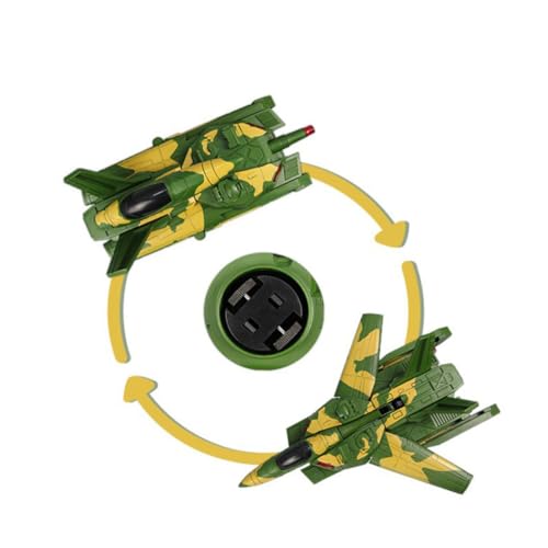 Tanque de juguete con coche interactivo y avión miniatura de fricción