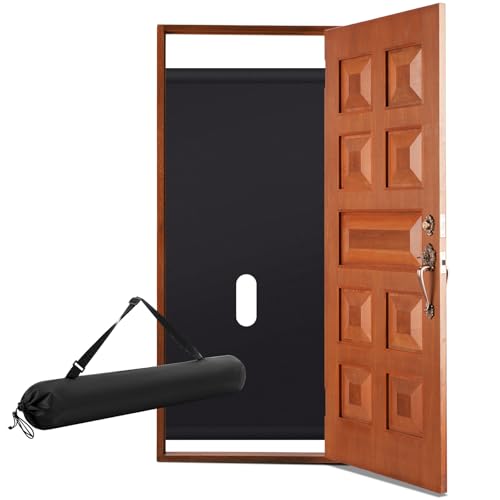 Jamntower Glory Hole Wall Doorway Kit with Carry Case Temporary Wall Partition with Hole BDSM Bondage Toy Portable Gloryhole Adjustable Couple Toy Fits Most Doorways 28-46(Pure Black)