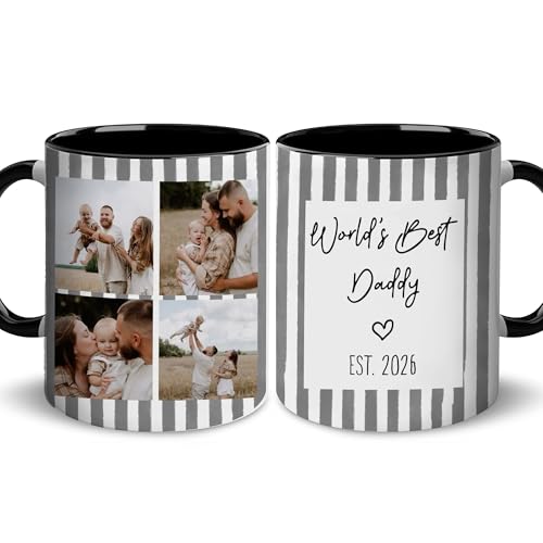 Taza personalizada para el mejor papá del mundo 15 oz miniatura 1