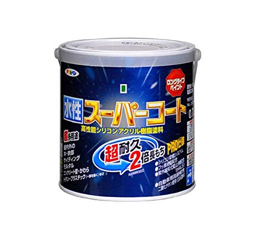 アサヒペン ペンキ 水性スーパーコート 水性多用途 ハーベストイエロー 0.7L