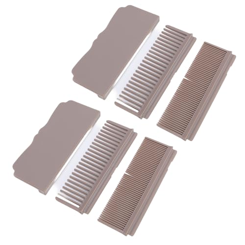 2 unidades - Accesorio para plancha de pelo: peine rectificador con dientes recubiertos de silicona, herramienta de peinado de doble cara para uso en casa y salón