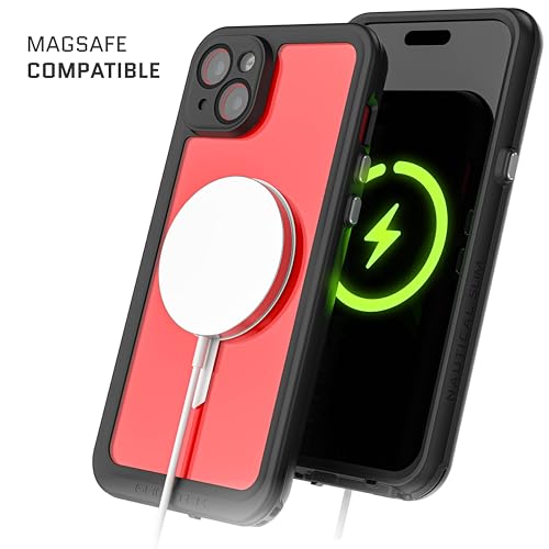 Coque étanche iPhone 15 Plus Ghostek Nautique Fine MagSafe transparente