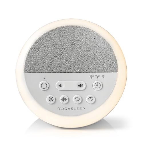 Image of Yogasleep Nod White Noise Sound Machine, With Soft Night Light & Sleep Timer, 20 Sound Options Including Lullabies, Nature & Pink Noise, Sleep Aid For Baby & Adults, Noise Canceling For Office Privacy
