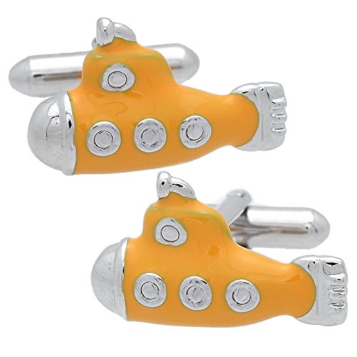 イエロー サブマリン 潜水艦 SWANK カフス カフスボタン カフリンクス C0030