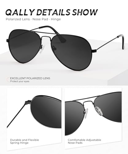 Aviator Sunglasses Polarized Sun-Glasses: Aviators Sunglasses for Men Women with UV Protection for Driving4