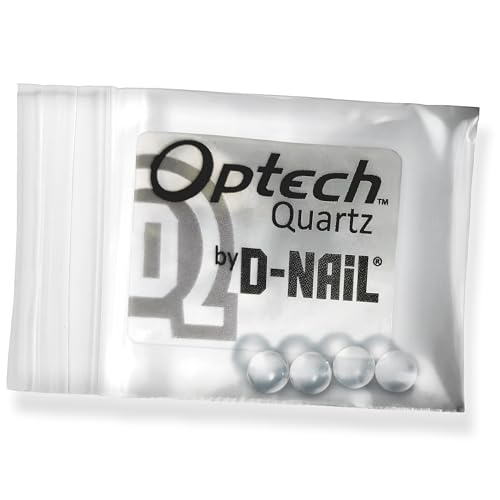 Image of 5mm Quartz Pearls /Quartz Spheres - Optical Grade Fused Silica - Pack of 4