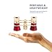 Aomekie Opera Glasses Binoculars 3X25 Theater Glasses Mini Binocular Compact with Chain for Adults Women in Musical Concert（Red）