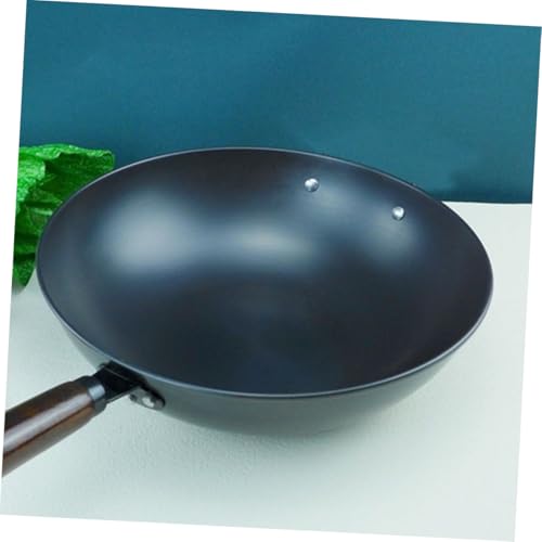 Wok de hierro antiadherente para cocina con mango miniatura 6
