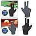 DYNWAVE Billiard Pool Glove Trio for Optimal Performance, Black Right and Grey Left, as described