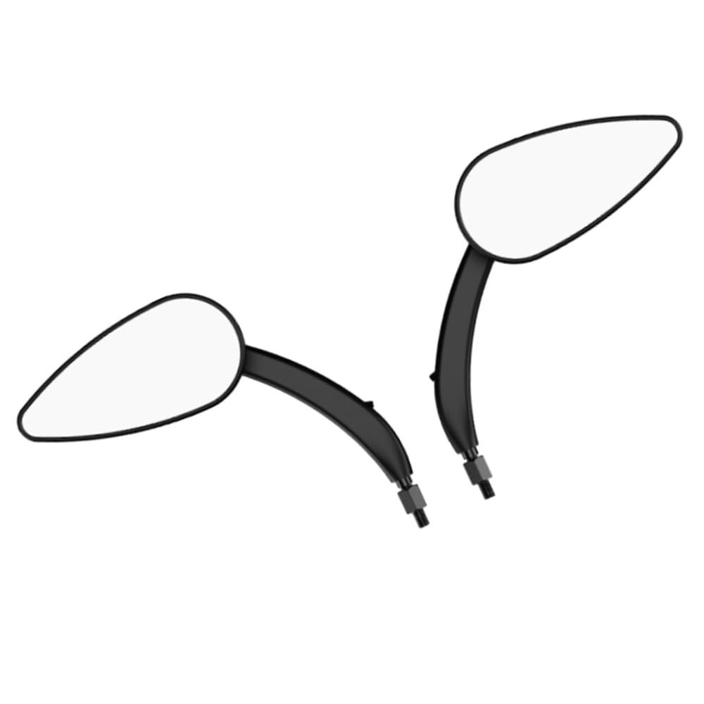 Baceyong Espejo retrovisor lateral para manillar de motocicleta, con intermitentes LED, compatible con motocicletas con puntos de fijación de 8 o 10 mm, color negro