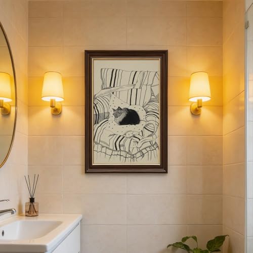 Impression sur toile The Sleeping Cat tableau Lucian Freud cadre mural - 7
