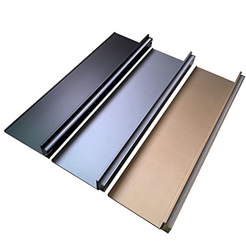 Mensole galleggianti da parete con luce calda a LED integrata, in lega di alluminio, per camera da letto e soggiorno, decorazione e stoccaggio
