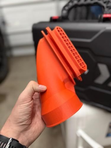 4-Inch Diesel Heater Tent Adapter Duct & Air Intake Kit - Universal Zipper Attachment for Camping Tents, Rooftop Tents (RTT), Ice Fishing Shelters, Secure Seal, Easy Install (Orange)