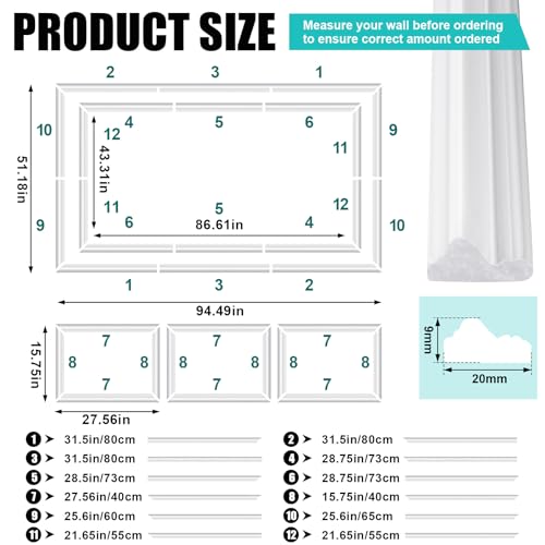 Panel de pared prefabricado Pangda con moldura plana para salón 5